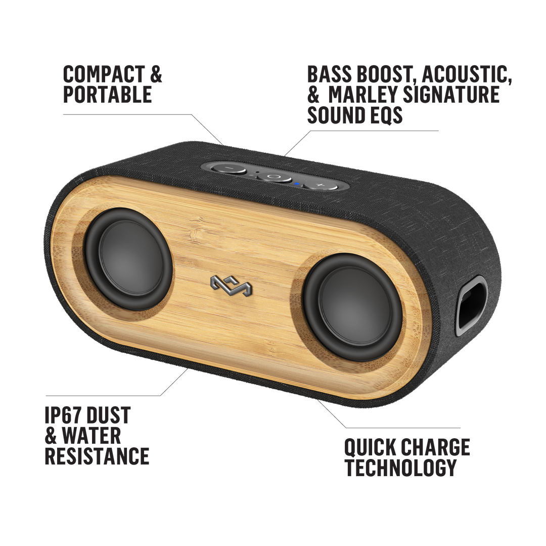 【美品】MARLEY GET TOGETHER 2 MINI ワイヤレス Get Together Mini 2: Portable, waterproof, and sustainable speaker