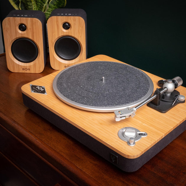 HOUSE OF MARLEY PREMIUM AUDIO BUNDLE STIR IT UP WIRELESS TURNTABLE